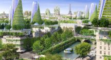 Vue de Paris en 2050 par l’architecte Vincent Callebaut