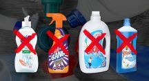 produits ménagers: lessive, produit vaisselle, spray multi-usage