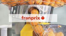 une machine pour presser les jus de fruit par Franprix