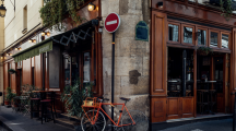 restaurant et vélo à Paris