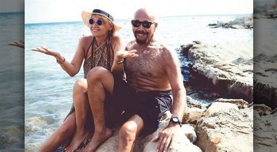 Kazim Gürbüz et sa femme à la plage