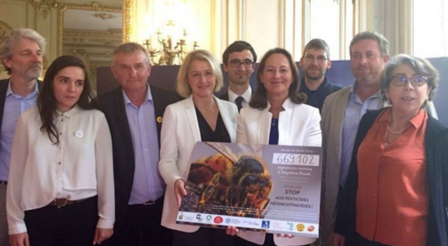 Ségolène Royal reçoit les 650 000 signatures contre les néonicotinoïdes