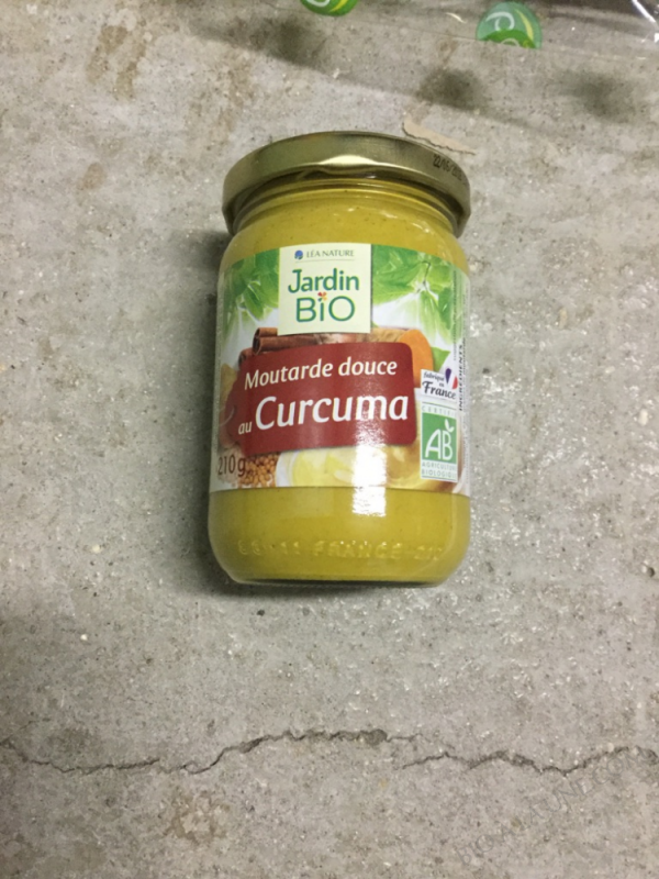 Moutarde douce au Curcuma - 210 G