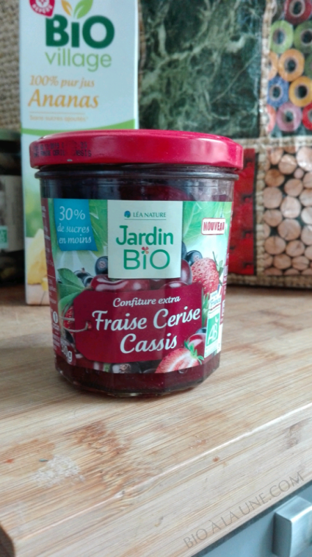 Confiture Fraise Cerise Cassis - Jardin Bio - 320g