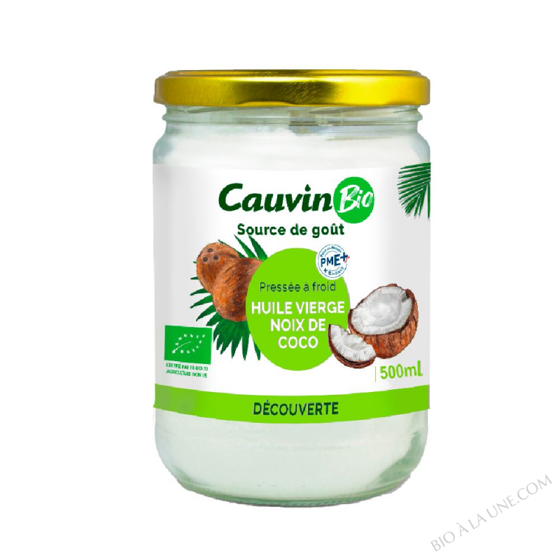 HUILE CAUVIN DE NOIX DE COCO - 50 cl HUILE CAUVIN DE NOIX DE COCO - 50 cl