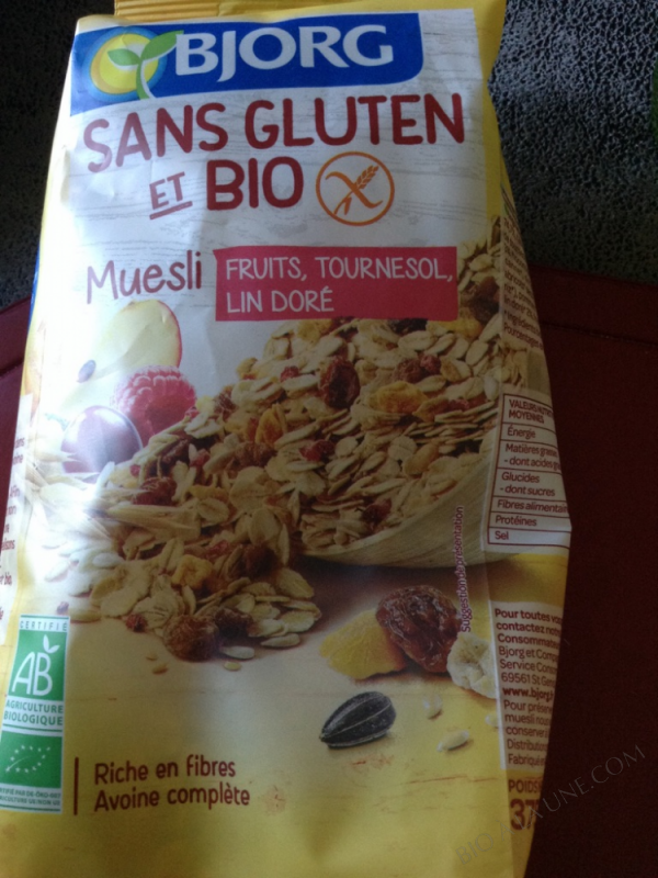MUESLI FRUITS SANS GLUTEN ET BIO – 375G MUESLI FRUITS SANS GLUTEN ET BIO – 375G