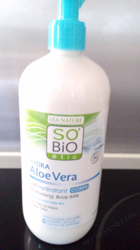 LAIT CORPS HYDRATANT ALOE VERA BIO - FLACON POMPE  - 500 ML 