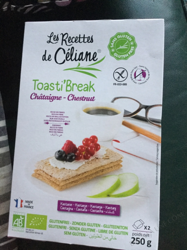 TOASTI'BREAK CHÂTAIGNE SANS GLUTEN - 250 G