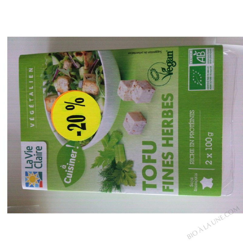 Tofu fines herbes - La Vie Claire - 200 g (2 x 100 g)