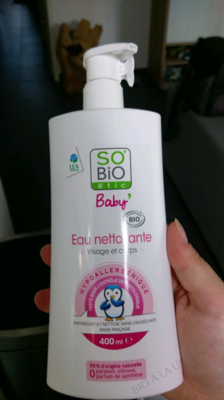 EAU NETTOYANTE BABY'S - VISAGE ET CORPS - 400ML EAU NETTOYANTE BABY'S - VISAGE ET CORPS - 400ML
