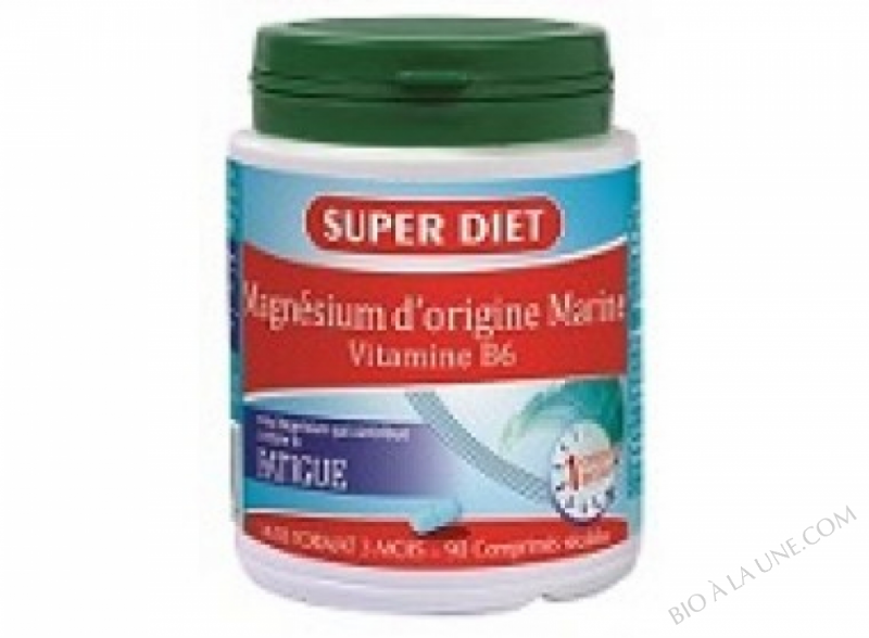 MAGNESIUM MARIN + VITAMINE B6 - 90 comprimés MAGNESIUM MARIN + VITAMINE B6 - 90 comprimés