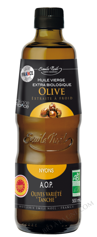 Huile d'olive vierge extra AOP Nyons biologique - 1/2L