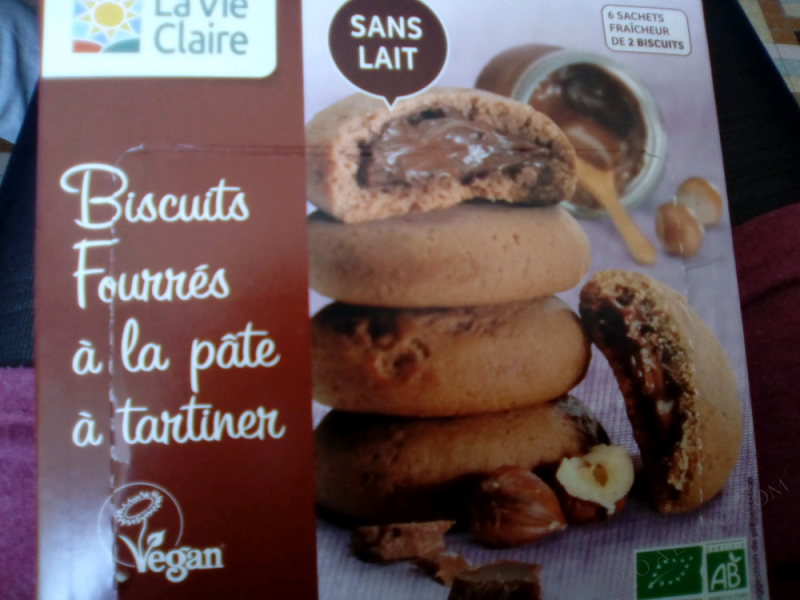 Biscuit Fourré Pate à Tartiner Vegan