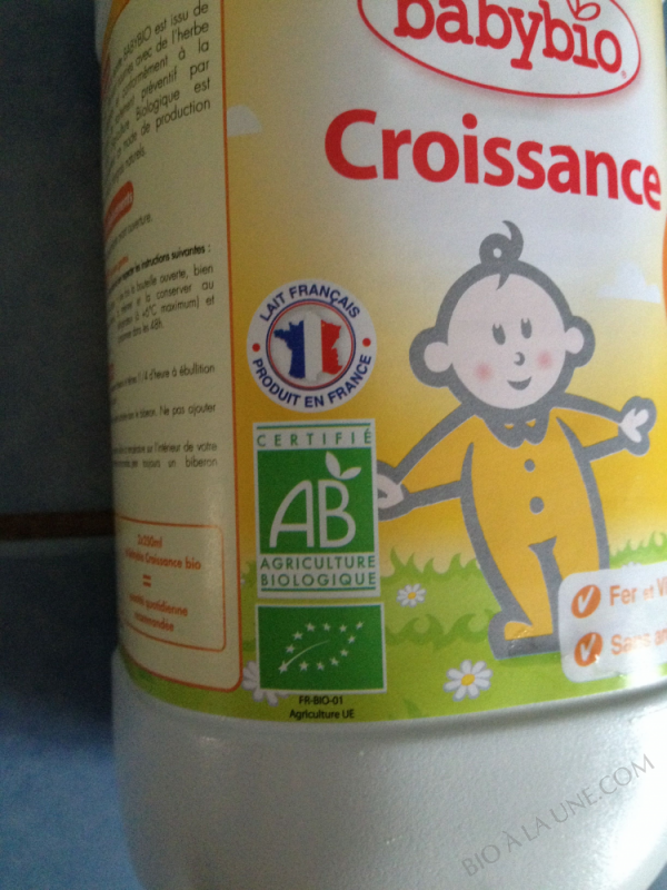 LAIT CROISSANCE 1L BABYBIO LAIT CROISSANCE 1L BABYBIO