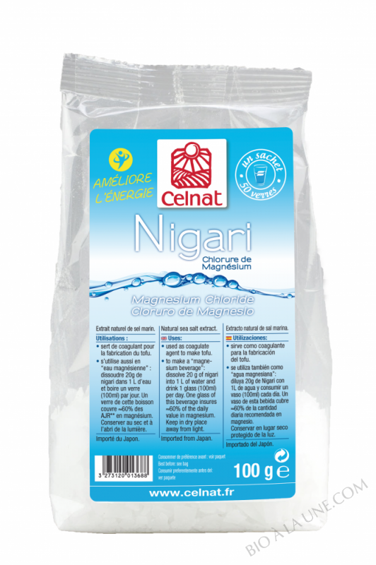 CELNAT Nigari (Chlorure de Magnésium) - 100G CELNAT Nigari (Chlorure de Magnésium) - 100G