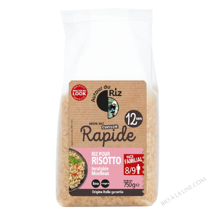 Riz bio pour risotto incollable 12' - 750g
