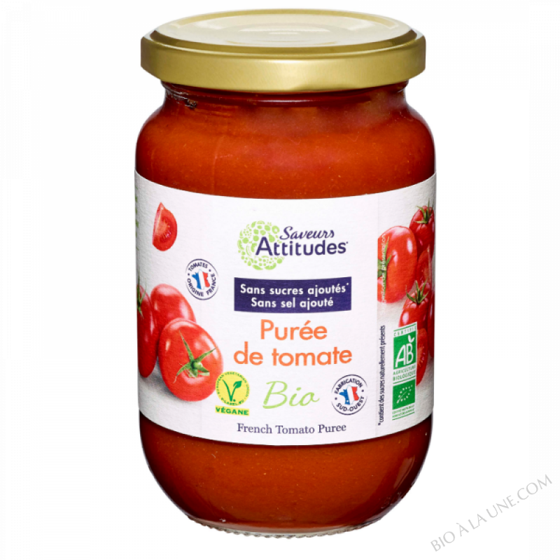 Purée de tomate bio - Tomates Françaises 360g Purée de tomate bio - Tomates Françaises 360g