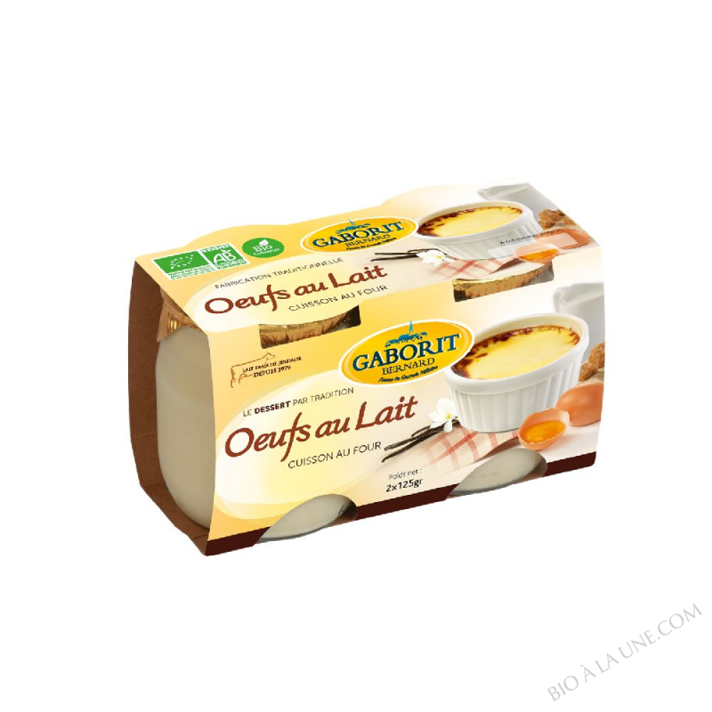 OEUFS AU LAIT 2X125G GABO. OEUFS AU LAIT 2X125G GABO.