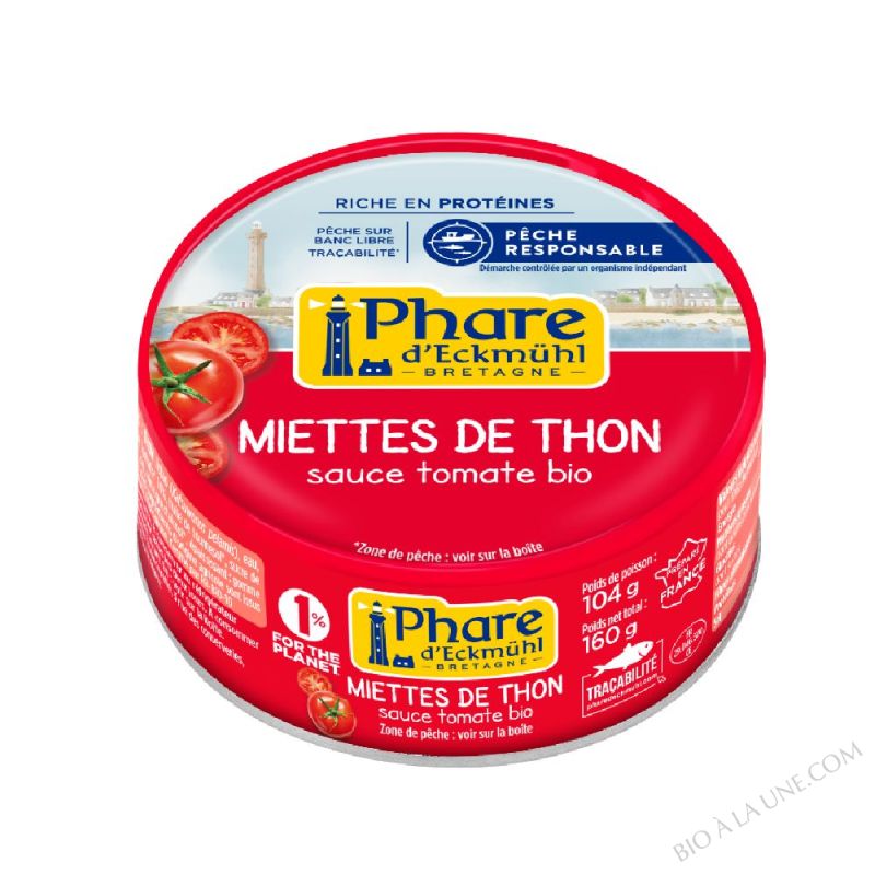 Miettes de thon listao tomate - 160g