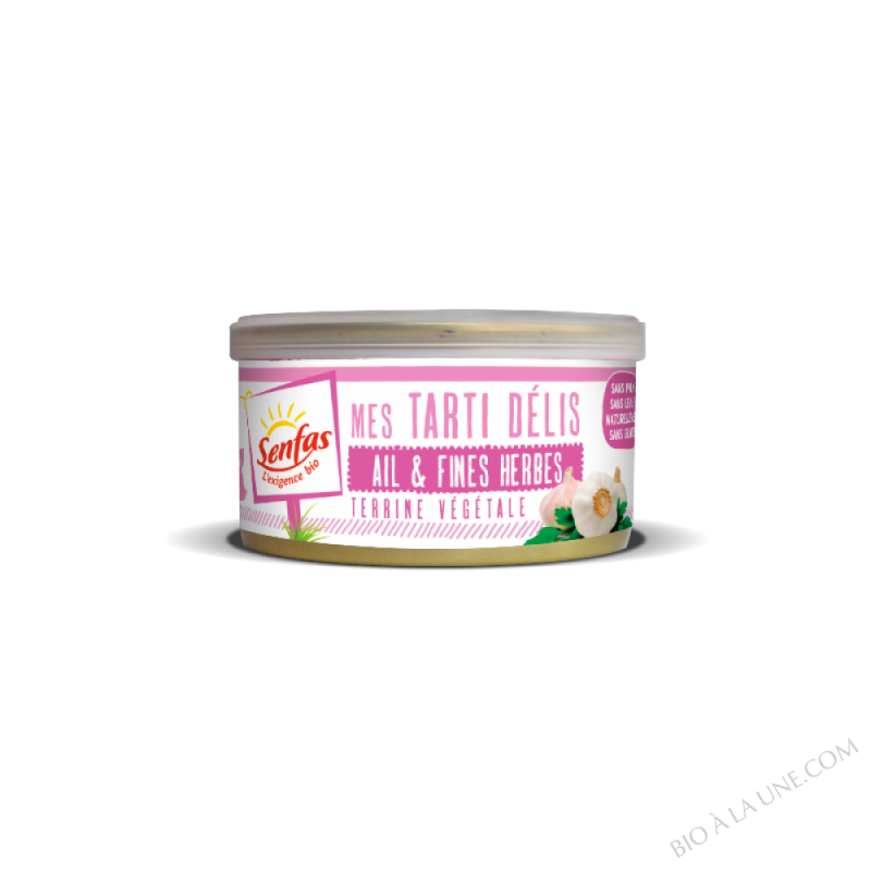 PATE VEGETAL AIL ET FINES HERBES 130G SENFAS PATE VEGETAL AIL ET FINES HERBES 130G SENFAS