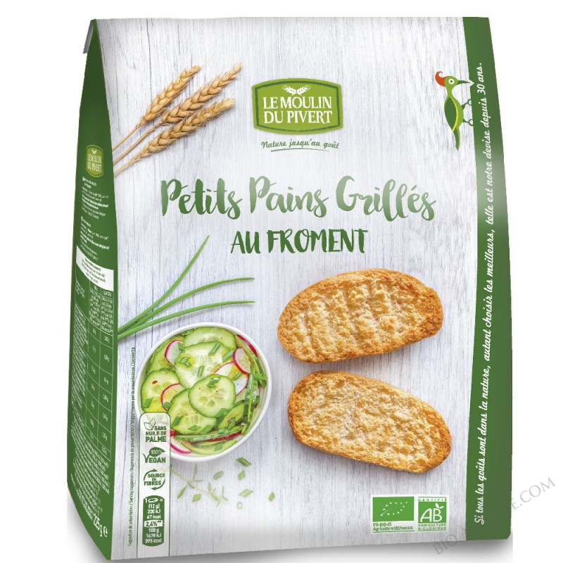 PETITS PAINS GRILLES FROMENT 225g