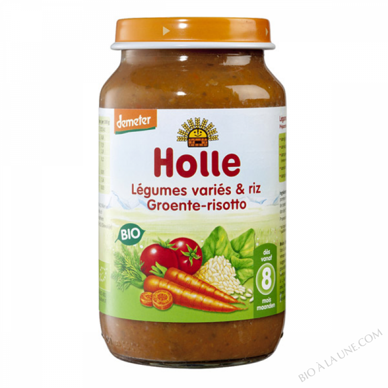 Petit pot legumes varies et riz 8 mois 220g Petit pot legumes varies et riz 8 mois 220g