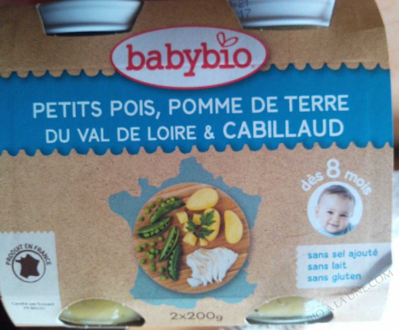 Petit pots Menu Legumes Cabillaud 8 mois 2x200g Petit pots Menu Legumes Cabillaud 8 mois 2x200g