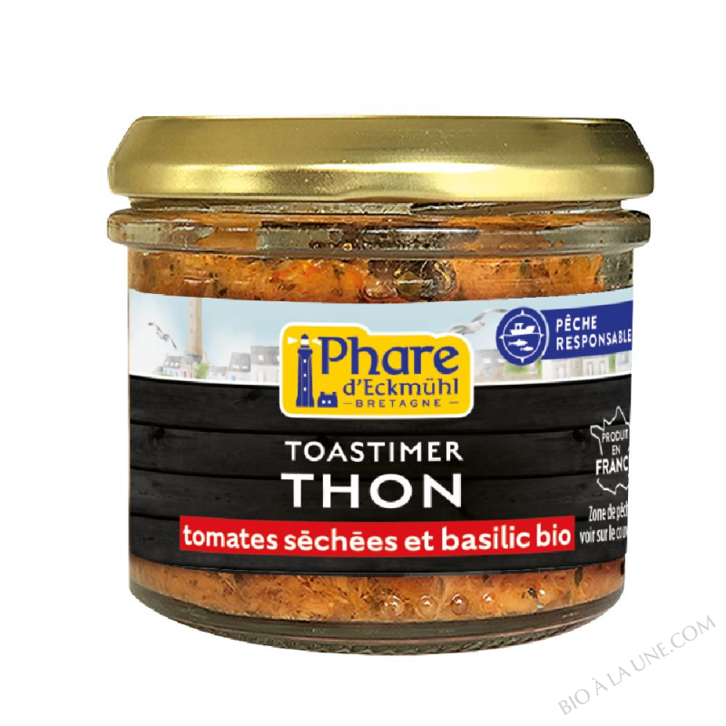 TOASTIMER thon, tomates séchées et basilic bio