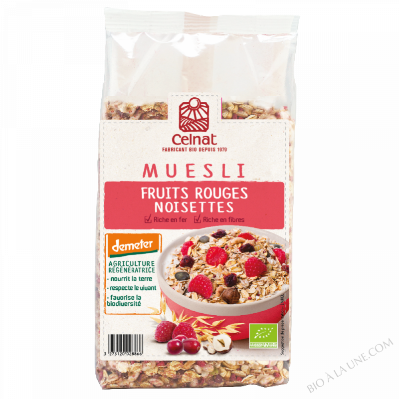 CELNAT Muesli Super Fruit Graines de Chia BIO 375g CELNAT Bio à la une