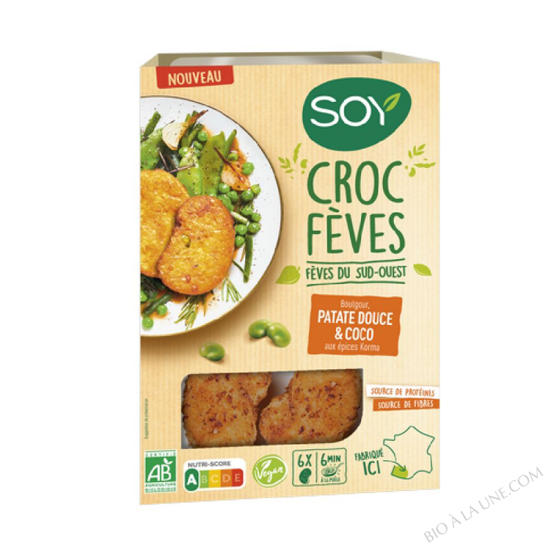 CROC FEVES BOULGOUR PATATE DOUCE ET COCO 180G