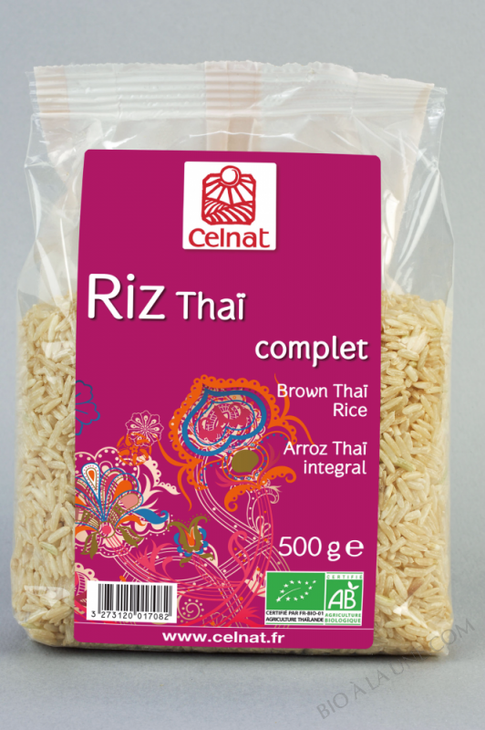 Celnat Riz Thaï Complet Bio 500g Celnat Bio à La Une