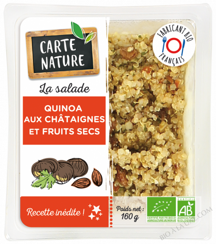 QUINOA AUX CHÂTAIGNES 160G QUINOA AUX CHÂTAIGNES 160G