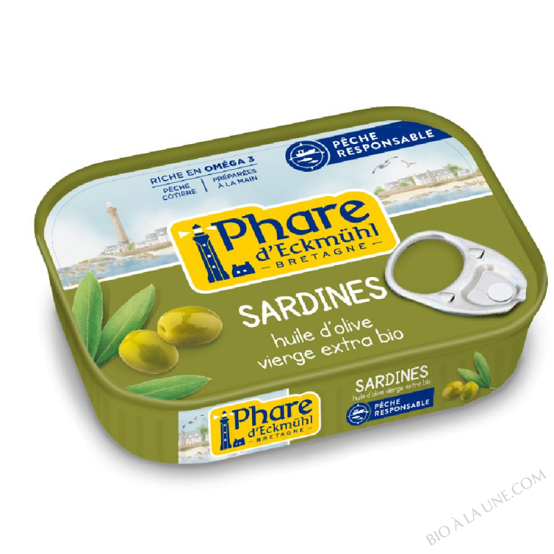 Sardines à l'huile d'olive bio - 135g