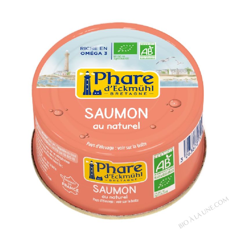 Saumon bio au naturel - 93g