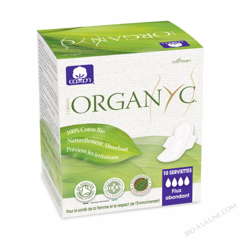 Serviette Utra fine SUPER à ailettes x 10