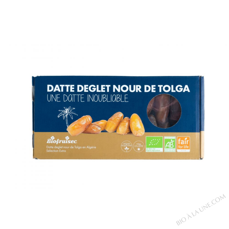 Datte Deglet Nour de Tolga (Algérie) équitable Sélection Extra | Coffret 400 g