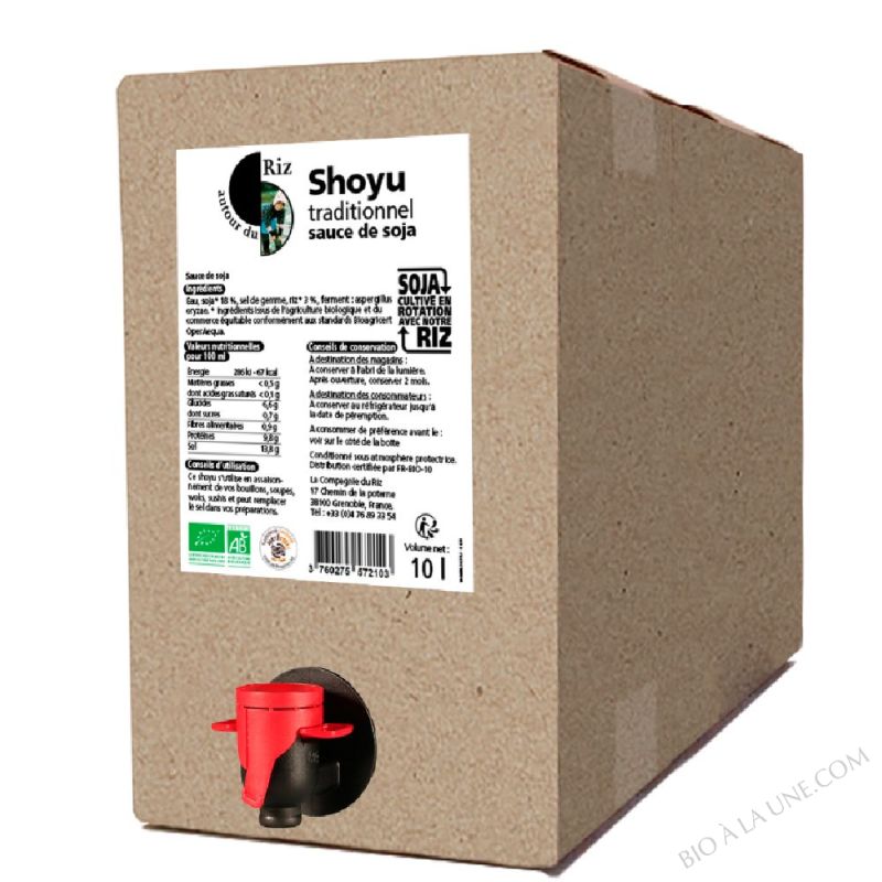Shoyu sauce soja équitable bio - 10l