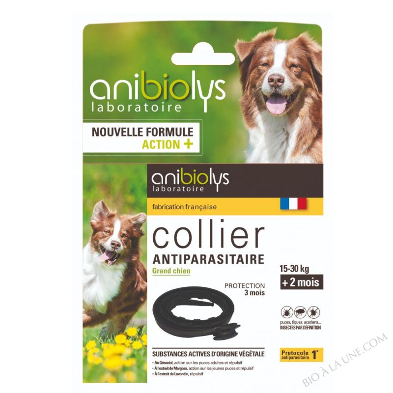 COLLIER ANTIPARASITAIRE GRAND CHIEN