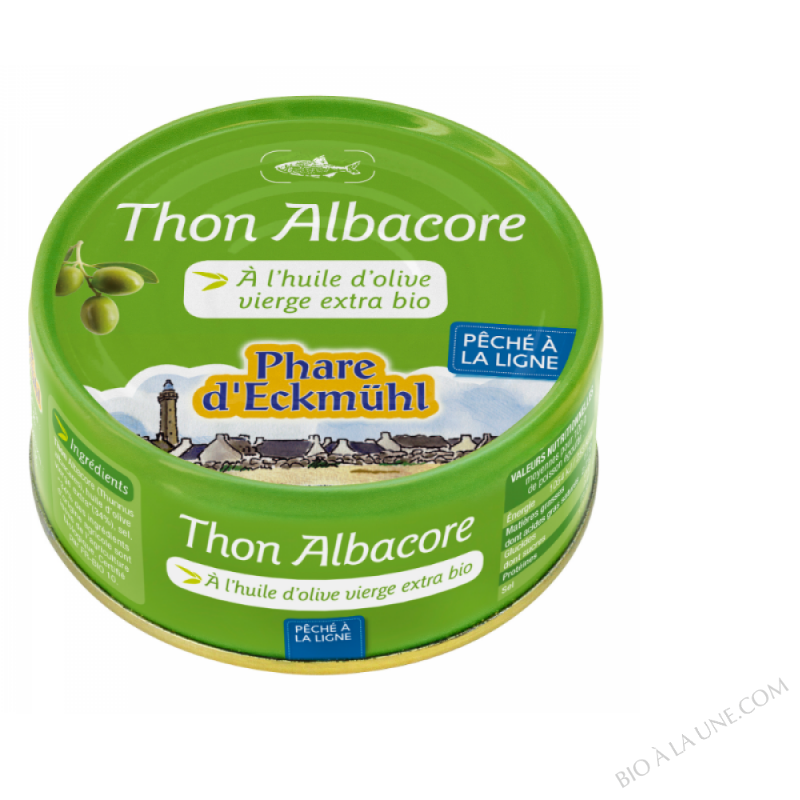 Thon Albacore à l'huile d'olive bio 
