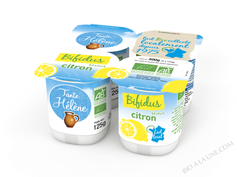 BIFIDUS SAVEUR CITRON 4X125G TANTE HELENE BIFIDUS SAVEUR CITRON 4X125G TANTE HELENE