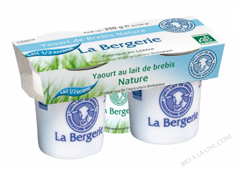 YAOURT BREBIS DEMI-ECREME NATURE 2 X 125G* YAOURT BREBIS DEMI-ECREME NATURE 2 X 125G*