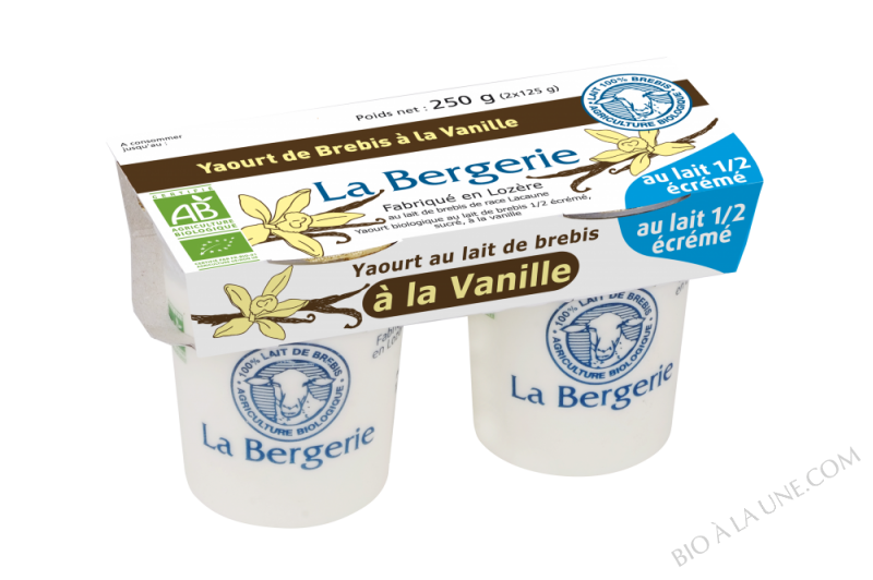 YAOURT BREBIS DEMI ECREME A LA VANILLE 2X125G LA BERGERIE YAOURT BREBIS DEMI ECREME A LA VANILLE 2X125G LA BERGERIE