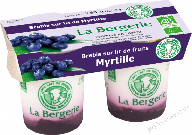 BREBIS A LA MYRTILLE 2X125G LA BERGERIE BREBIS A LA MYRTILLE 2X125G LA BERGERIE