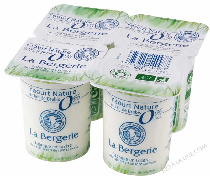 YAOURT BREBIS NATURE 0% 4X120G LA BERGERIE YAOURT BREBIS NATURE 0% 4X120G LA BERGERIE