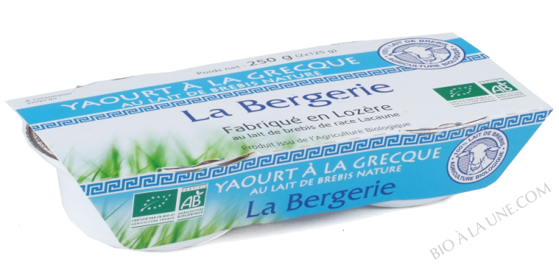 YAOURT BREBIS A LA GRECQUE 2X125G LA BERGERIE YAOURT BREBIS A LA GRECQUE 2X125G LA BERGERIE