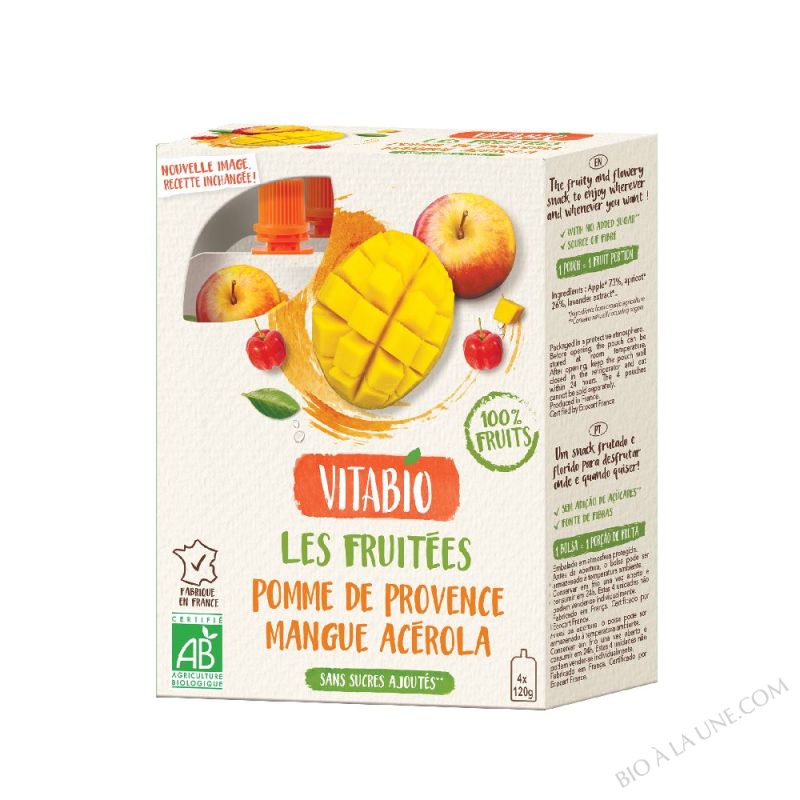 VITABIO Gourde Fruits Pomme Mangue AcÃ©rola