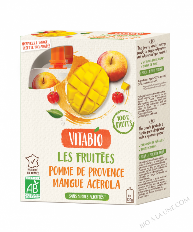VITABIO Gourde Fruits Pomme Mangue Acérola