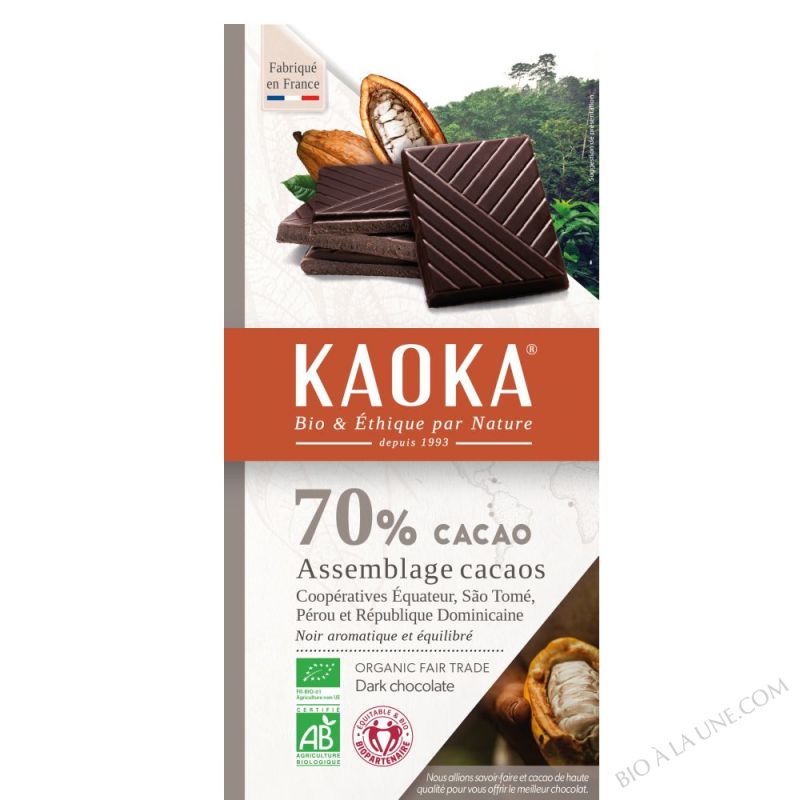 Chocolat noir 70% assemblage