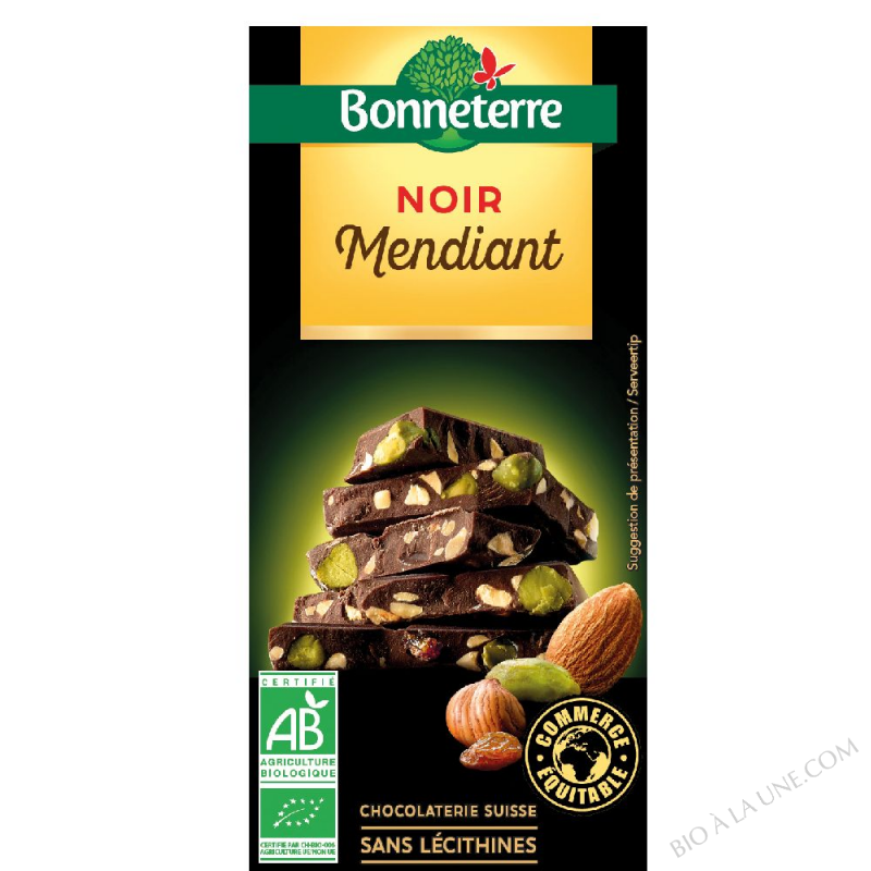 CHOCOLAT NOIR MENDIANT 100g