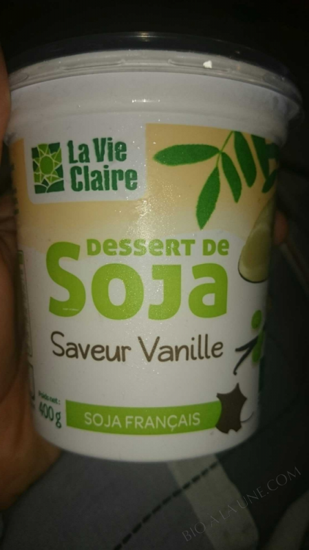 Dessert soja vanille bio